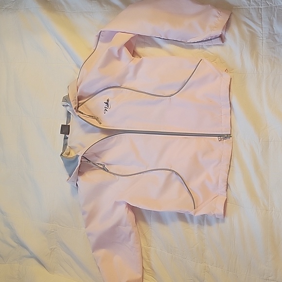 Nike womens spring jacket. Size small. Pi k and gray zip up front with pockets - Picture 1 of 5